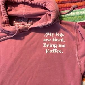 Sarah Marie design studio bring me a coffee hoodie